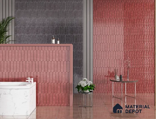 Subway Wall Tile TL 11810 F | 1 ft x 3 in Ceramic Glossy Tile - 9 mm