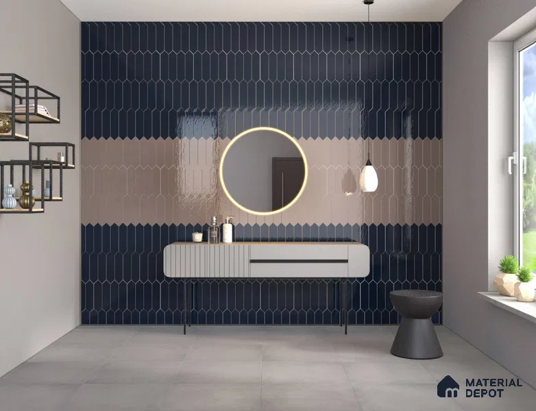 Subway Wall Tile TL 11810 I | 1 ft x 3 in Ceramic Glossy Tile - 9 mm