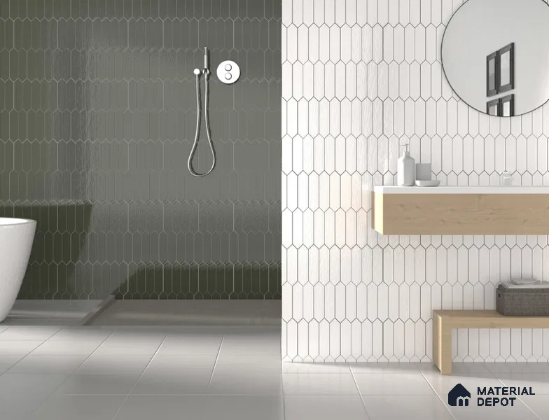 Subway Wall Tile TL 11810 M | 1 ft x 3 in Ceramic Glossy Tile - 9 mm