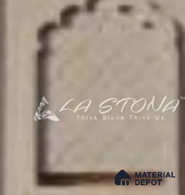 WL 00451 B Jarokha Cloud Crema Natural Stone Wall Cladding | 8 Inch x 12 Inch With 4 Inch x 12 Inch Pieces | Stone is a Natural Product, Please Expect Variation in Shades
