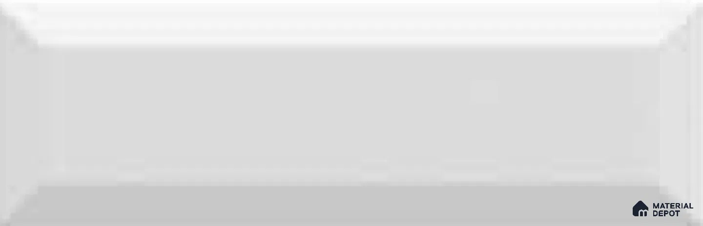 Subway Wall Tile TL 12564 El Clasico Bevelled Fog White 12 x 3 inch Ceramic Glossy Finish - 7.5 mm | Suitable for Highlighter Walls, Foyer, Bathroom, Kitchen Wall & Backsplashes