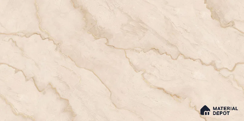 Endless Wall Tile TL 06009 B Kristal Crema Plain 2 ft x 1 ft Ceramic Gloster Matte Finish - 7.5 mm | Suitable For Kitchen, Bathroom (Sample)