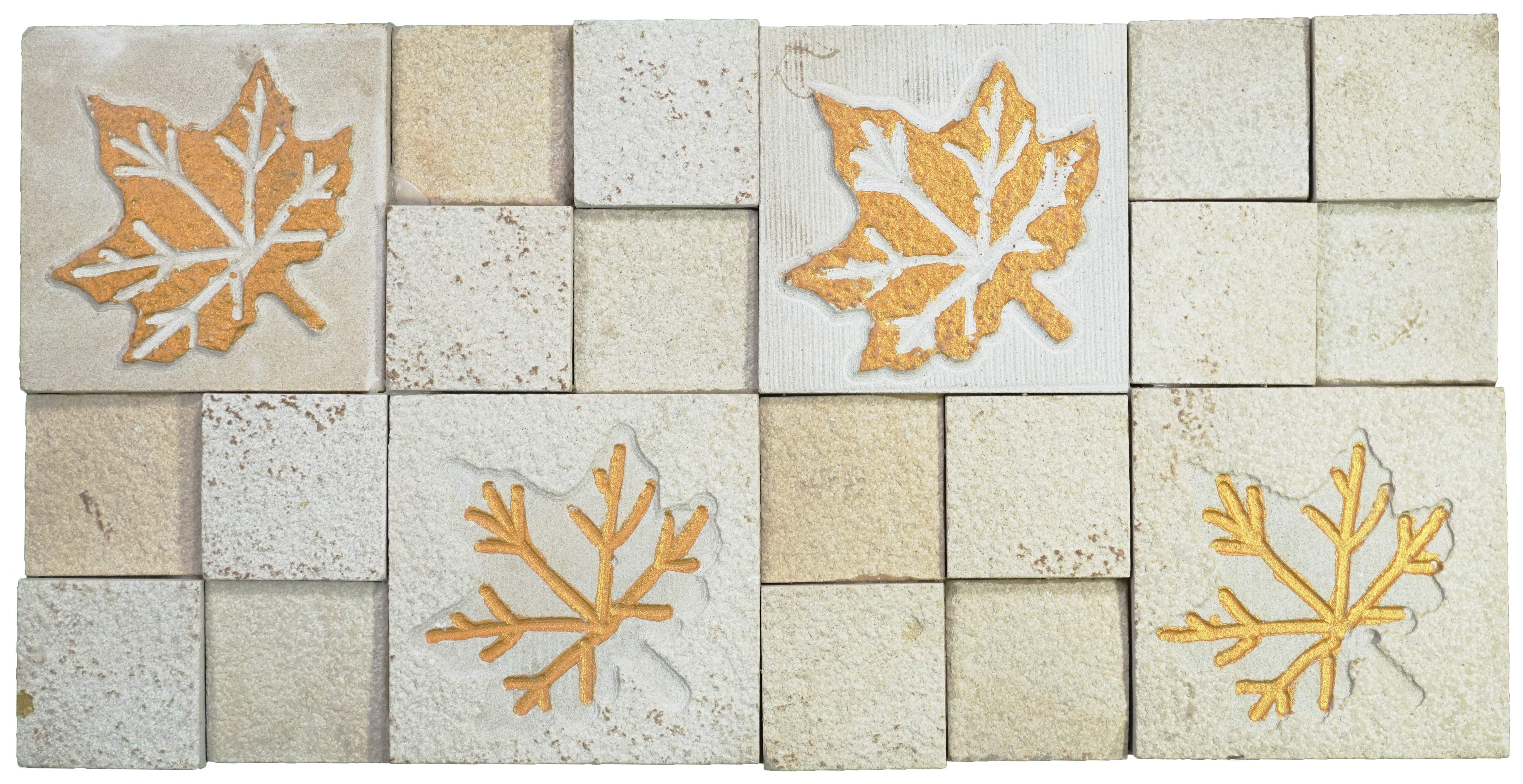 WL 00096 Golden Maple 300 x 300 mm Natural Stone Wall Cladding | Stone is a Natural Product, Please Expect Variation in Shades