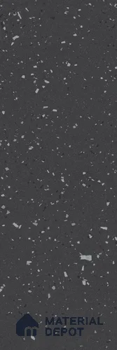 Terrazzo Large Format Slab TL 12668 Pallazio Graphite 8 ft x 2.62 ft White Fullbody Glossy Finish - 15 mm | Suitable for Counter Top, Table Top & Window Frame