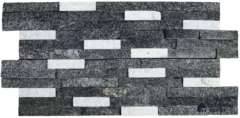 WL 00099 Ice Sparkle 600 x 150 mm Natural Stone Wall Cladding |  Stone is a Natural Product, Please Expect Variation in Shades