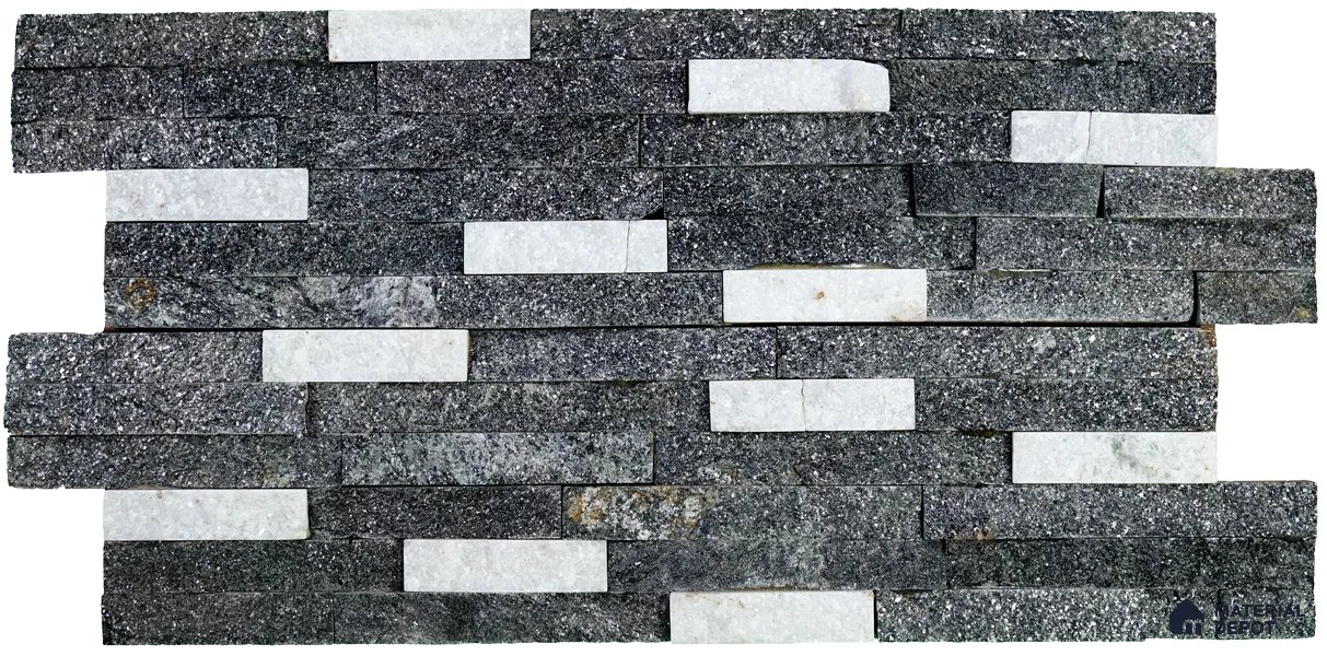 WL 00099 Ice Sparkle 600 x 150 mm Natural Stone Wall Cladding | Stone is a Natural Product, Please Expect Variation in Shades