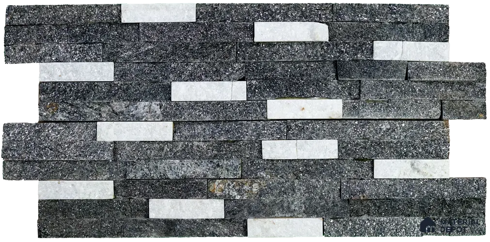 WL 00099 Ice Sparkle 600 x 150 mm Natural Stone Wall Cladding | Stone is a Natural Product, Please Expect Variation in Shades