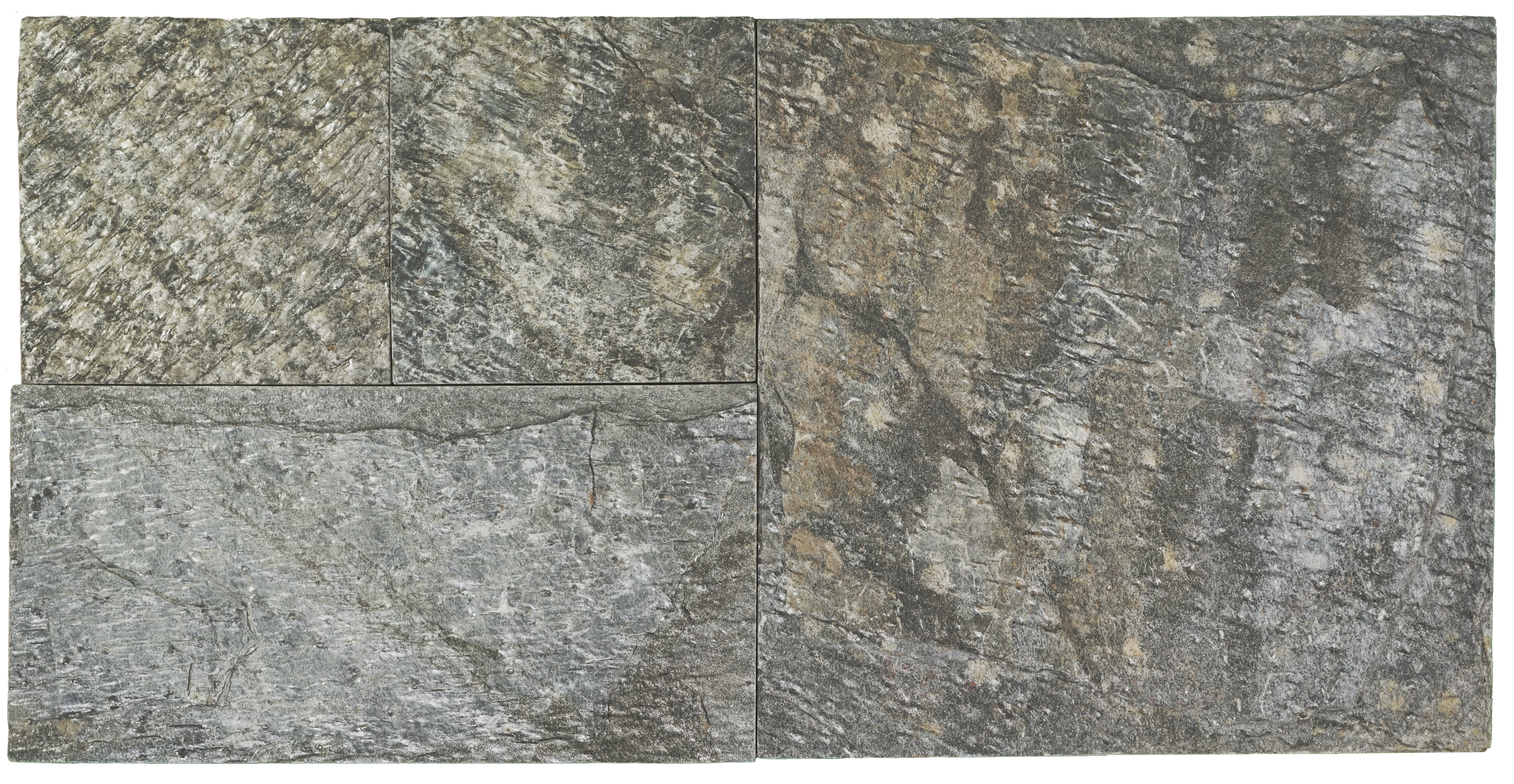 WL 00103 Jade Green Cladding Natural Stone Wall Cladding | Set Contains Mixed Sizes of 300x300, 300x150, 150x150 mm | Coverage Area 9 Sq. Ft. |  Stone is a Natural Product, Please Expect Variation in Shades