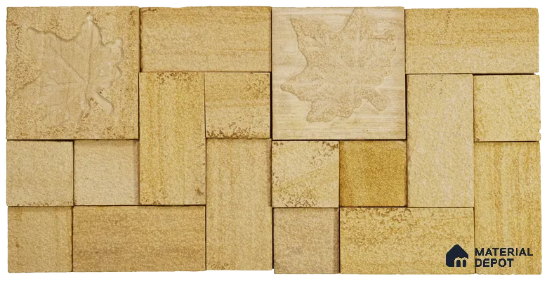 WL 00107 Maple 300 x 300 mm Natural Stone Wall Cladding |  Stone is a Natural Product, Please Expect Variation in Shades