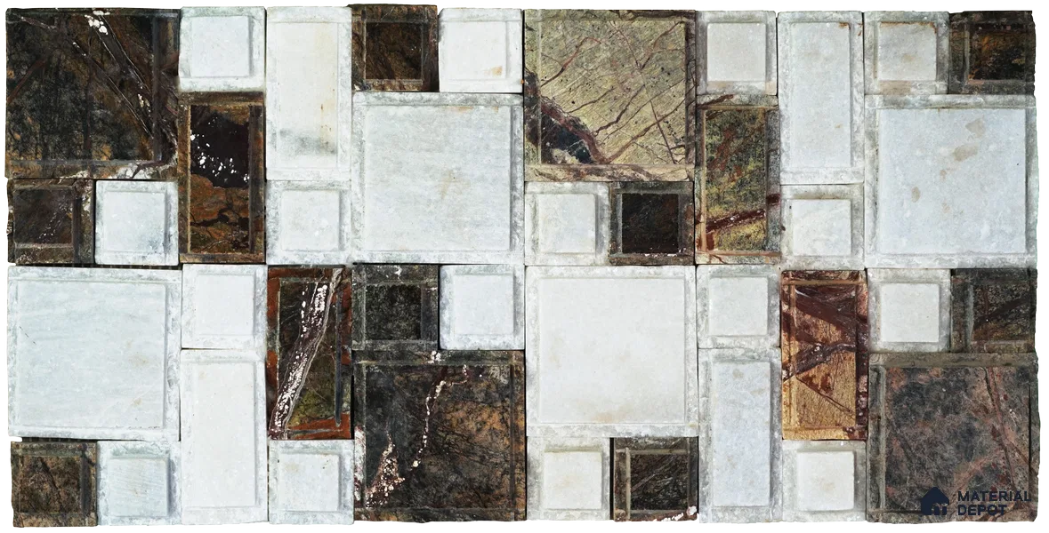 WL 00105 Mistic Crema 300 x 300 mm Natural Stone Wall Cladding | Stone is a Natural Product, Please Expect Variation in Shades
