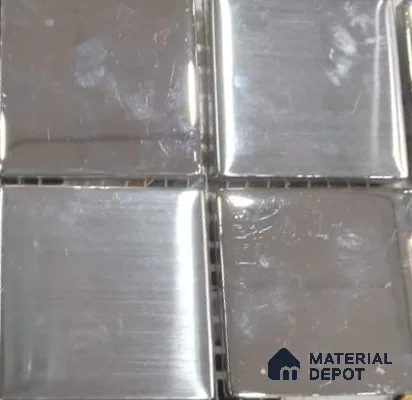 Mosaic Wall Tile TL 03201 Square Mosaic (48x48 mm) 306 x 306 mm Sheet Metallic Tile (Sample)