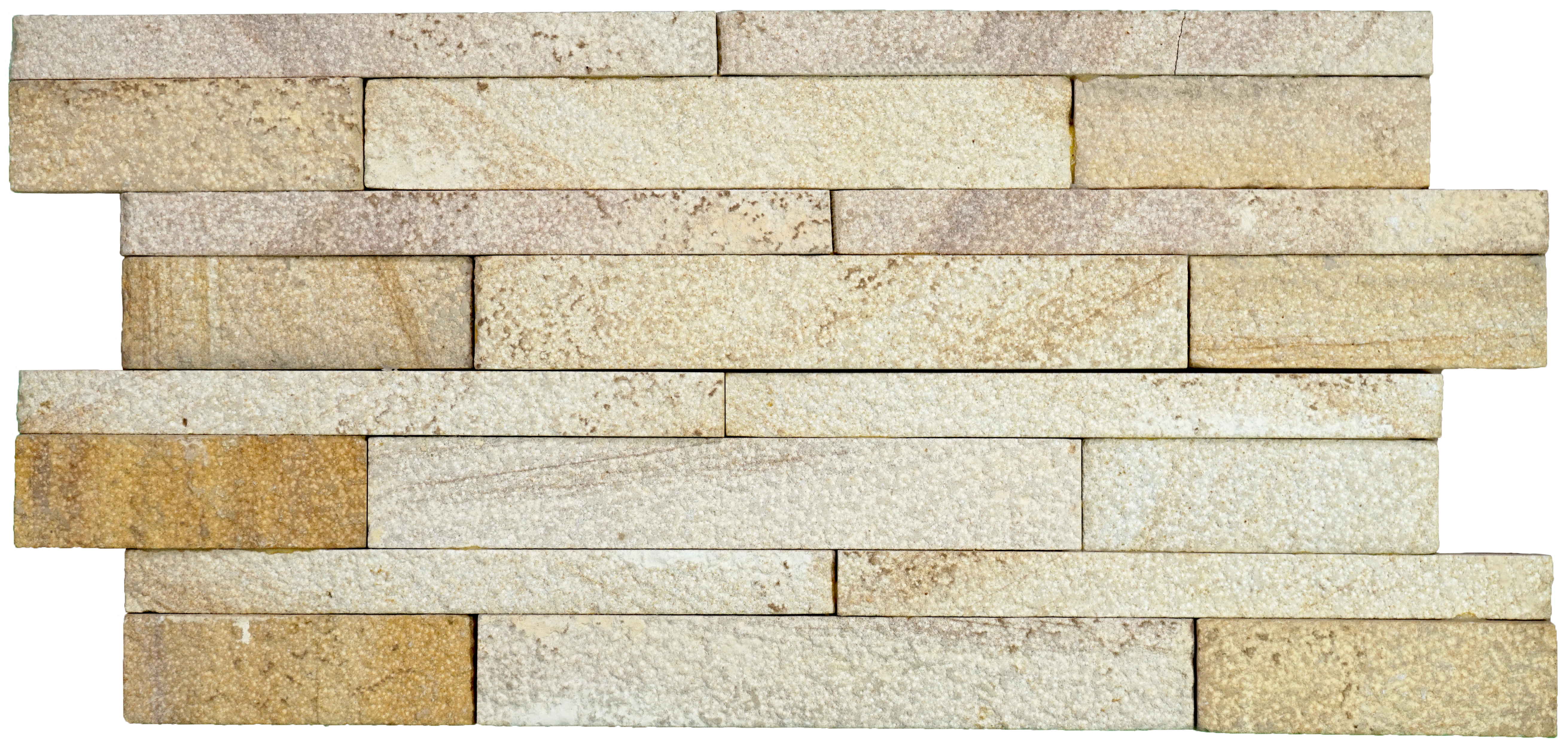 WL 00109 Oak Wood 600 x 150 mm Natural Stone Wall Cladding |  Stone is a Natural Product, Please Expect Variation in Shades