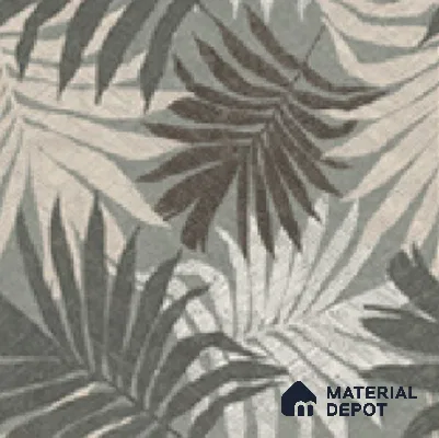 Floral Wall Tile TL 04926 Foliage Flora Fantastico 1 ft x 1 ft Ceramic Matte Finish - 9 mm | Suitable for Living Room, Bedroom, Bathroom, Courtyard, Balcony | Please Expect a Slight Variation of Pattern (Sample)