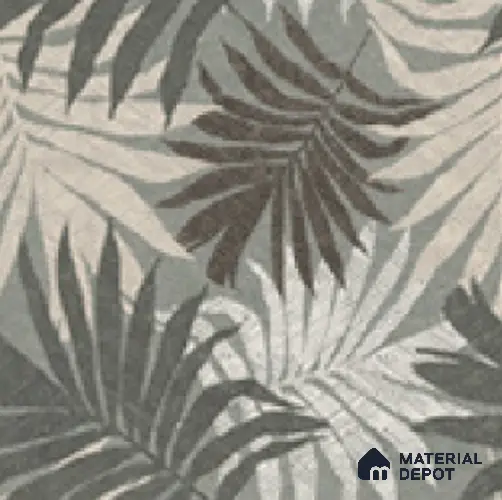 Floral Wall Tile TL 04926 Foliage Flora Fantastico 1 ft x 1 ft Ceramic Matte Finish - 9 mm | Suitable for Living Room, Bedroom, Bathroom, Courtyard, Balcony | Please Expect a Slight Variation of Pattern