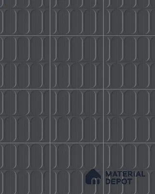 Faux Subway Wall Tile TL 04920 I Estilo Retro Capsule 2 Urban Charcoal 1 ft x 1 ft Ceramic Matte Finish - 9 mm | Suitable for Highlighter Walls, Foyer, Bathroom, Kitchen Wall & Backsplashes | Please Expect a Slight Variation of Pattern