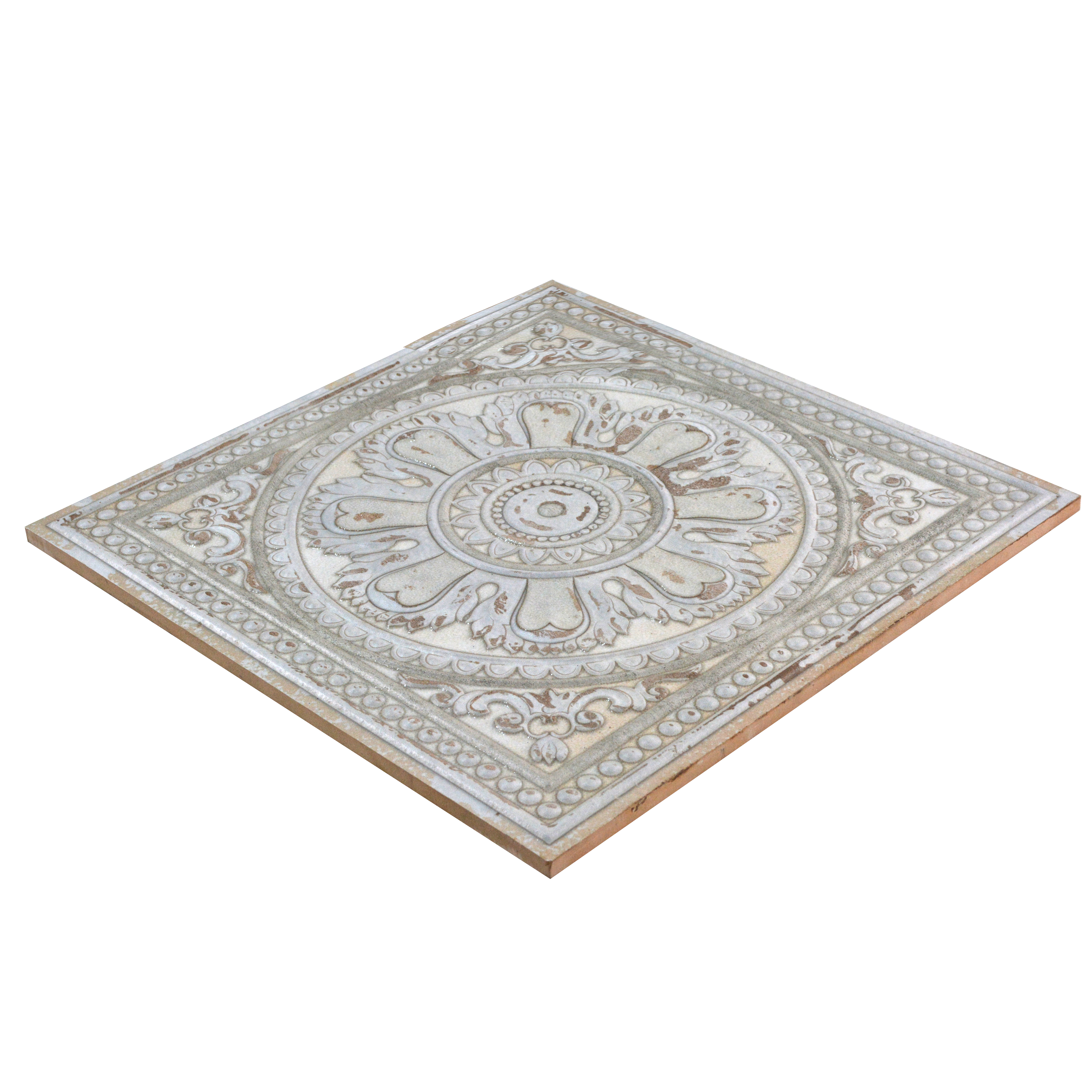 Moroccan Wall Tile TL 04930 E Imperial Grace Decor Magnifique Montana White 1 ft x 1 ft Ceramic Matte Finish - 9 mm | Suitable for Living Room, Bedroom, Bathroom, Courtyard, Balcony | Please Expect a Slight Variation of Pattern