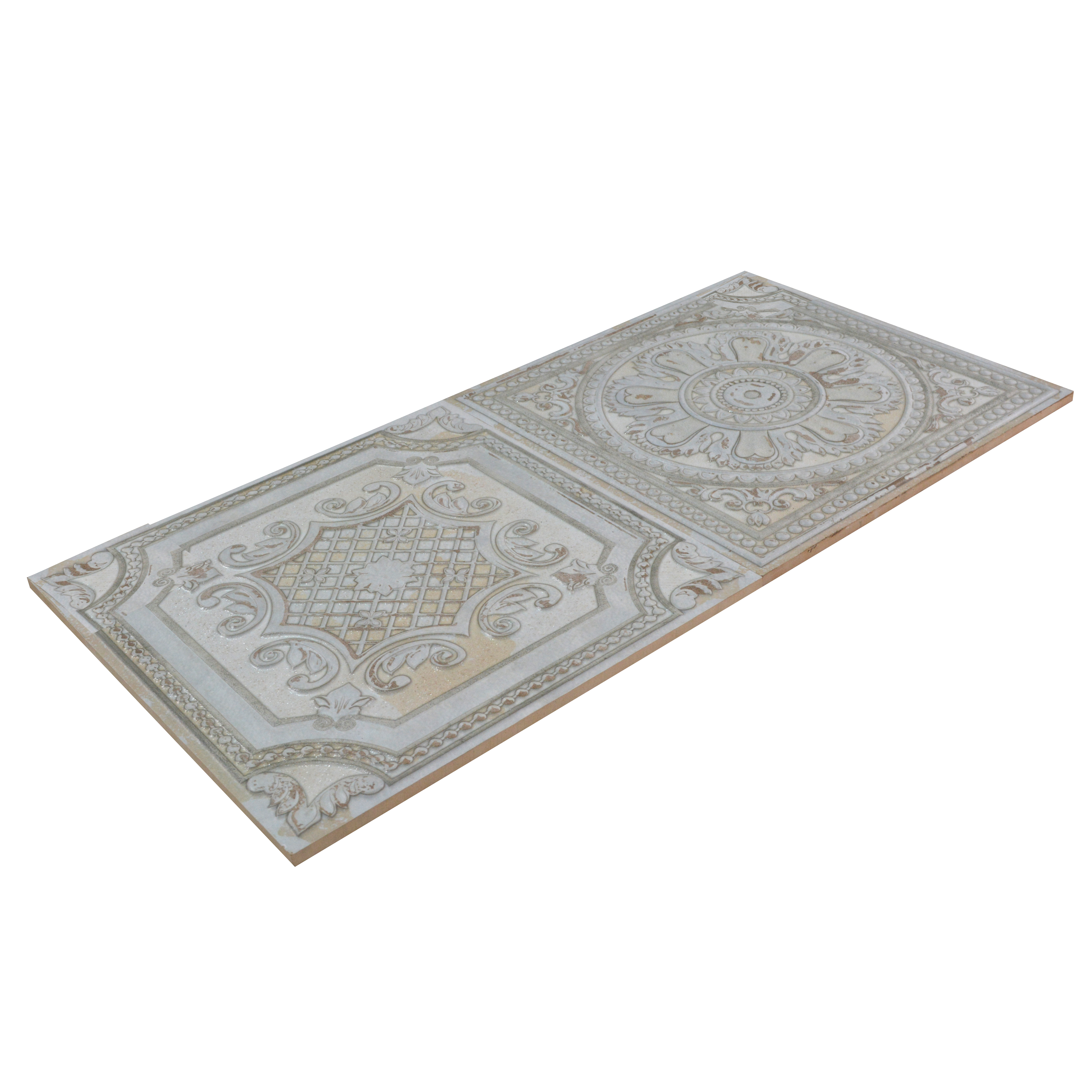 Moroccan Wall Tile TL 04930 E Imperial Grace Decor Magnifique Montana White 1 ft x 1 ft Ceramic Matte Finish - 9 mm | Suitable for Living Room, Bedroom, Bathroom, Courtyard, Balcony | Please Expect a Slight Variation of Pattern