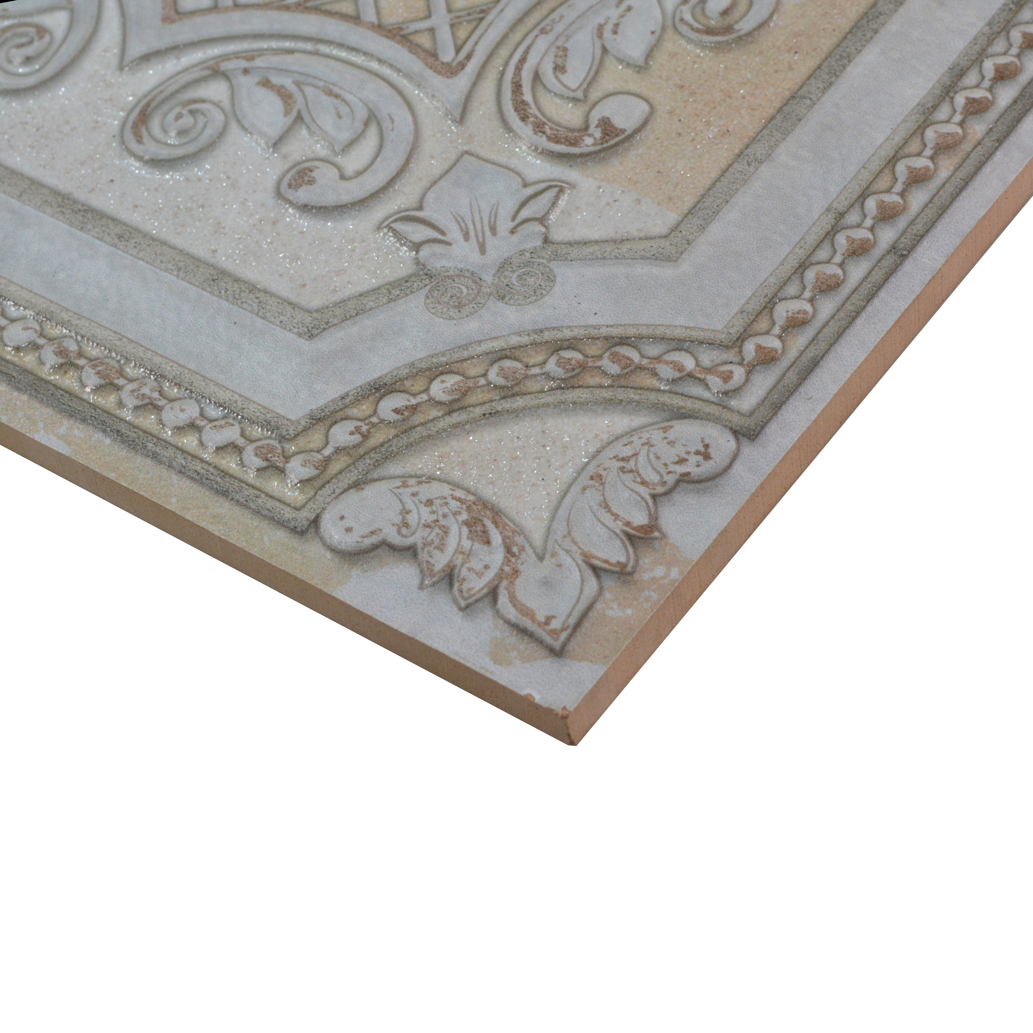 Moroccan Wall Tile TL 04930 E Imperial Grace Decor Magnifique Montana White 1 ft x 1 ft Ceramic Matte Finish - 9 mm | Suitable for Living Room, Bedroom, Bathroom, Courtyard, Balcony | Please Expect a Slight Variation of Pattern