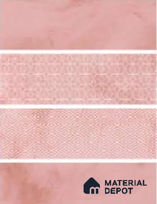 Subway Wall Tile TL 04969 E Colores Decor Greta Pink Base 12 x 4 inch Ceramic Glossy Finish - 7.5 mm | Suitable for Highlighter Walls, Foyer, Bathroom, Kitchen Wall & Backsplashes