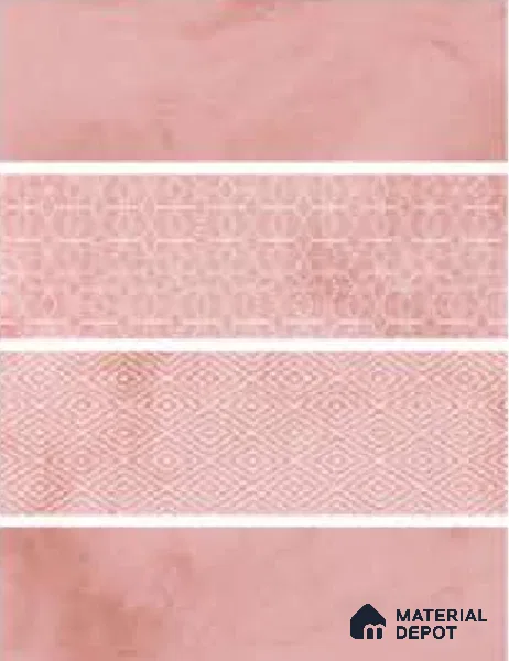 Subway Wall Tile TL 04969 E Colores Decor Greta Pink Base 12 x 4 inch Ceramic Glossy Finish - 7.5 mm | Suitable for Highlighter Walls, Foyer, Bathroom, Kitchen Wall & Backsplashes
