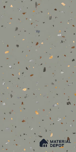 Terrazzo Floor & Wall Tile TL 06139 D Terrazzo Kota 4 ft x 2 ft Vitrified Matte Finish - 9 mm | Ideal For Living Room, Bedroom, Bathroom, Kitchen