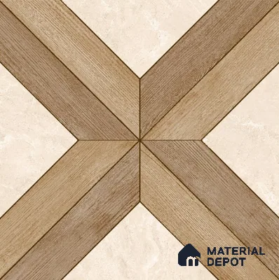 Moroccan Floor & Wall Tile TL 11726 | 8 in x 8 in Vitrified Matte Tile - 9 mm