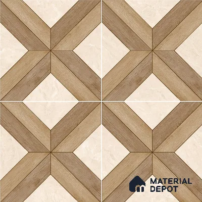 Moroccan Floor & Wall Tile TL 11726 | 8 in x 8 in Vitrified Matte Tile - 9 mm