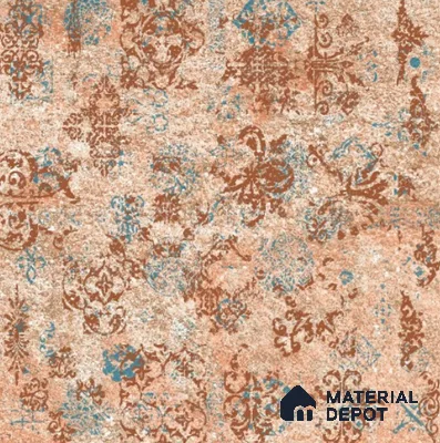 Moroccan Floor & Wall Tile TL 11720 | 8 in x 8 in Vitrified Metallic Glue Matte Tile - 9 mm