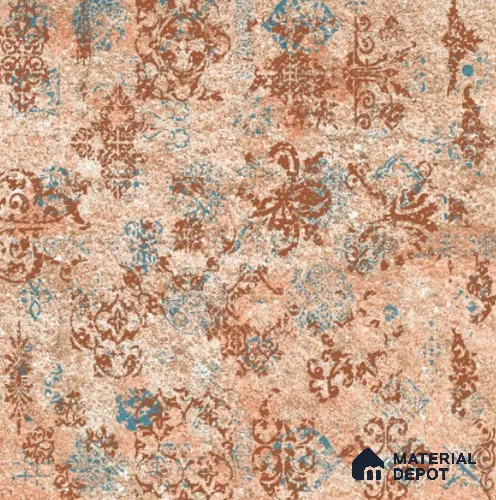 Moroccan Floor & Wall Tile TL 11720 | 8 in x 8 in Vitrified Metallic Glue Matte Tile - 9 mm