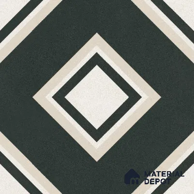 Moroccan Floor & Wall Tile TL 11725 B | 8 in x 8 in Vitrified Matte Tile - 9 mm