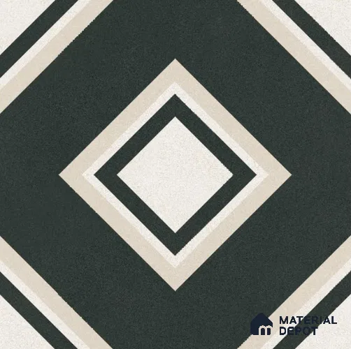 Moroccan Floor & Wall Tile TL 11725 B | 8 in x 8 in Vitrified Matte Tile - 9 mm