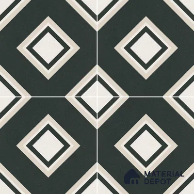 Moroccan Floor & Wall Tile TL 11725 B | 8 in x 8 in Vitrified Matte Tile - 9 mm
