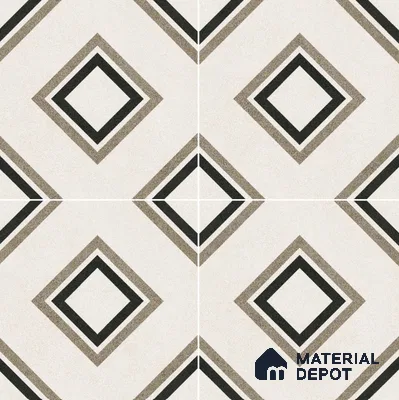 Moroccan Floor & Wall Tile TL 11725 | 8 in x 8 in Vitrified Matte Tile - 9 mm