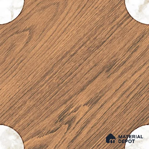 Moroccan Floor & Wall Tile TL 11727 | 8 in x 8 in Vitrified Matte Tile - 9 mm