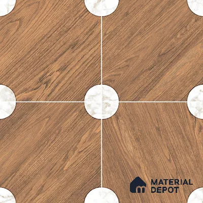 Moroccan Floor & Wall Tile TL 11727 | 8 in x 8 in Vitrified Matte Tile - 9 mm