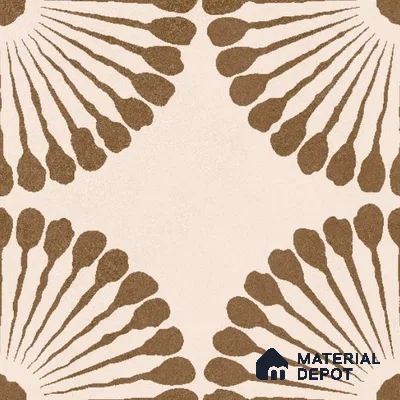 Moroccan Floor & Wall Tile TL 11730 B | 8 in x 8 in Vitrified Glue Matte Tile - 9 mm