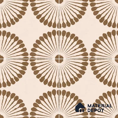 Moroccan Floor & Wall Tile TL 11730 B | 8 in x 8 in Vitrified Glue Matte Tile - 9 mm