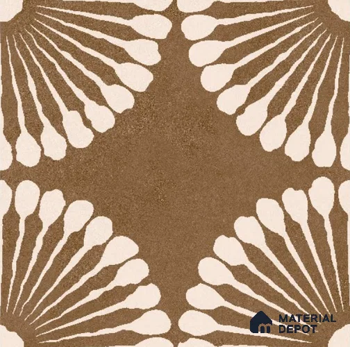 Moroccan Floor & Wall Tile TL 11730 | 8 in x 8 in Vitrified Glue Matte Tile - 9 mm