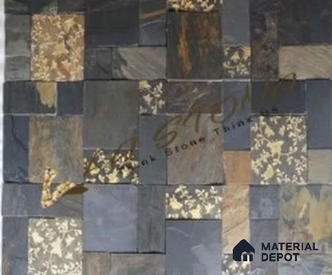 WL 00177 Regal Gold 300x300 mm Natural Stone Wall Cladding |  Stone is a Natural Product, Please Expect Variation in Shades