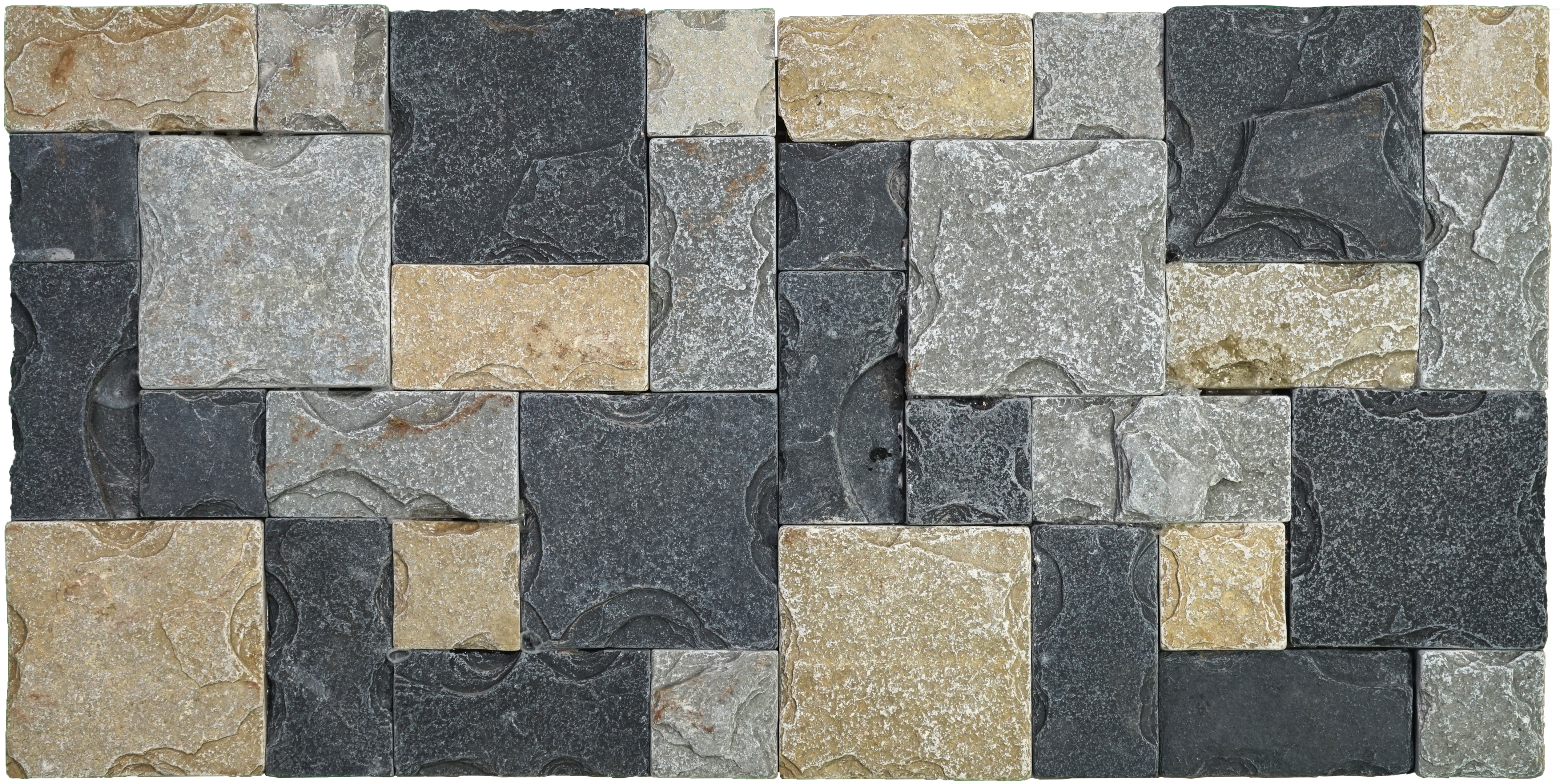 WL 00123 Roman Green 300 x 300 mm Natural Stone Wall Cladding | Stone is a Natural Product, Please Expect Variation in Shades
