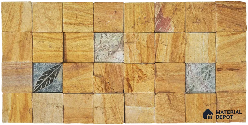 WL 00124 Royal Emrald 300 x 300 mm Natural Stone Wall Cladding |  Stone is a Natural Product, Please Expect Variation in Shades