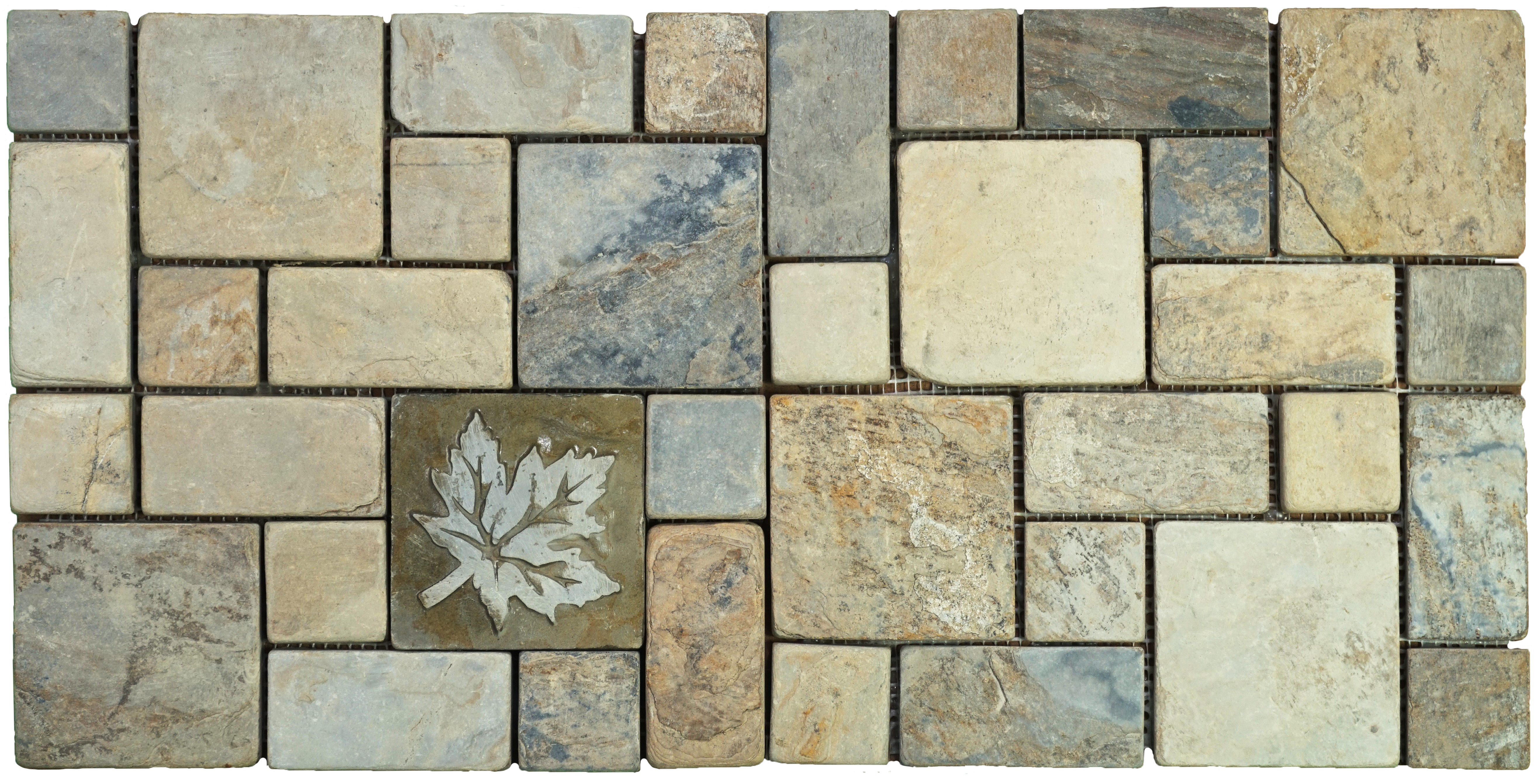 WL 00067 Rusty Maple 300 x 300 mm Natural Stone Wall Cladding |  Stone is a Natural Product, Please Expect Variation in Shades