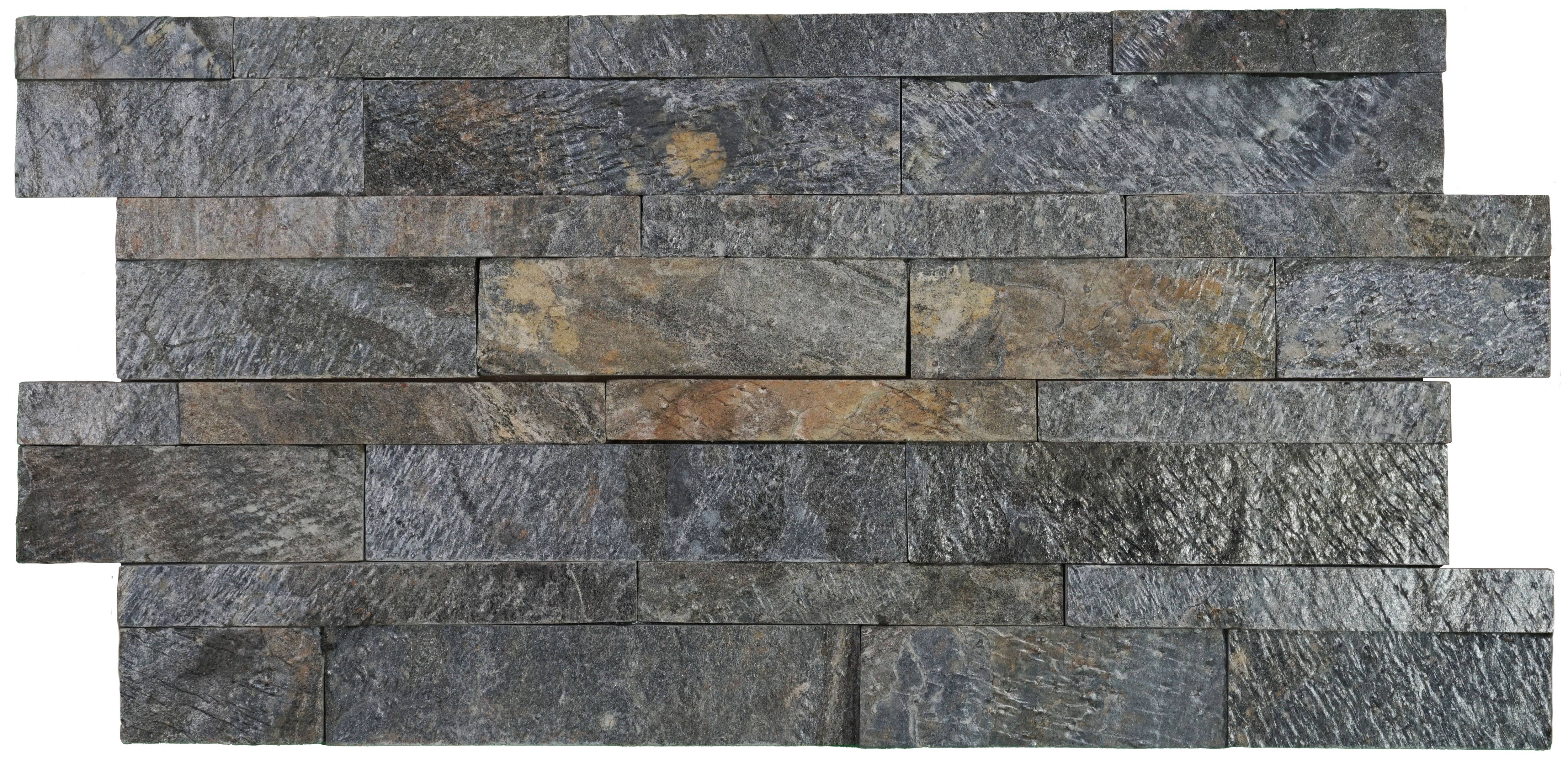 WL 00147 Sea Cliff / D Green 600 x 150 mm Natural Stone Wall Cladding |  Stone is a Natural Product, Please Expect Variation in Shades