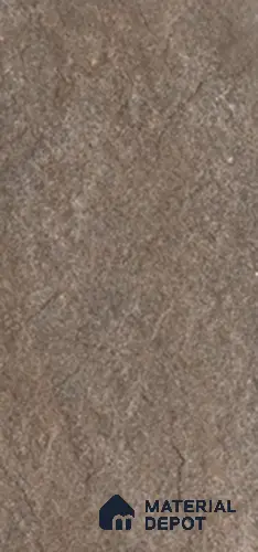 Stone Floor Tile TL 06023 AG Evoque Brown 2 ft x 11.8 Inch Anti Skid Tiles Vitrified Matte Slate Punch Finish - 12 mm | 8 Random Design  Ideal For Parking, Outdoor, Balcony