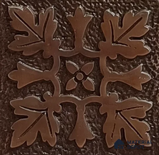 Metal Motif 6 inch x 6 inch |  Stone is a Natural Product, Please Expect Variation in Shades