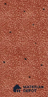 Terrazzo Floor & Wall Tile TL 06143 C Crackle Rosso 4 ft x 2 ft Vitrified Glue Matte Finish - 9 mm | 4 Random Design | Suitable For Living Room, Bedroom, Kitchen