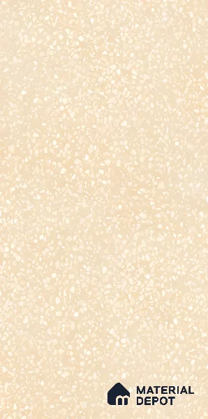 Terrazzo Floor & Wall Tile TL 06086 B Terrazzo Crema 4 ft x 2 ft Vitrified Matte Finish - 9 mm | 4 Random Design | Suitable For Living Room, Bedroom, Bathroom, Kitchen (Sample)