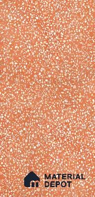 Terrazzo Floor & Wall Tile TL 06086 F Terrazzo Ruby 4 ft x 2 ft Vitrified Matte Finish - 9 mm | 8 Random Design | Suitable For Living Room, Bedroom, Bathroom, Kitchen