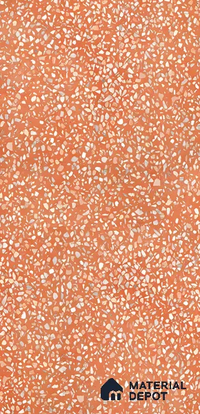 Terrazzo Floor & Wall Tile TL 06086 F Terrazzo Ruby 4 ft x 2 ft Vitrified Matte Finish - 9 mm | 8 Random Design | Suitable For Living Room, Bedroom, Bathroom, Kitchen