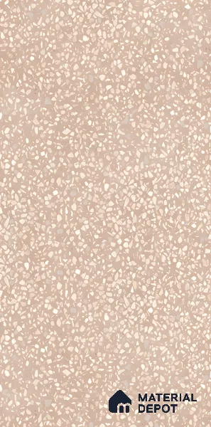 Terrazzo Floor & Wall Tile TL 06086 Terrazzo Taupe 4 ft x 2 ft Vitrified Matte Finish - 9 mm | 4 Random Design | Suitable For Living Room, Bedroom, Bathroom, Kitchen